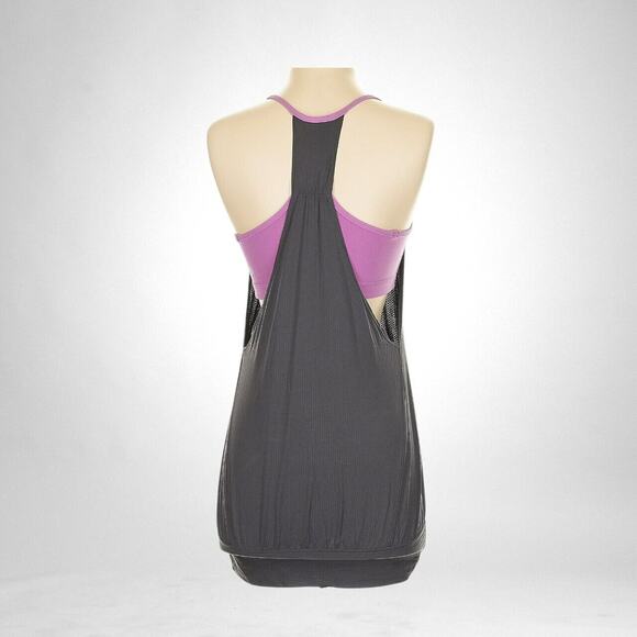 Lululemon Size Small Womens No Limit Tank Graphite Lullure Built in Bra Relaxed - Picture 2 of 5